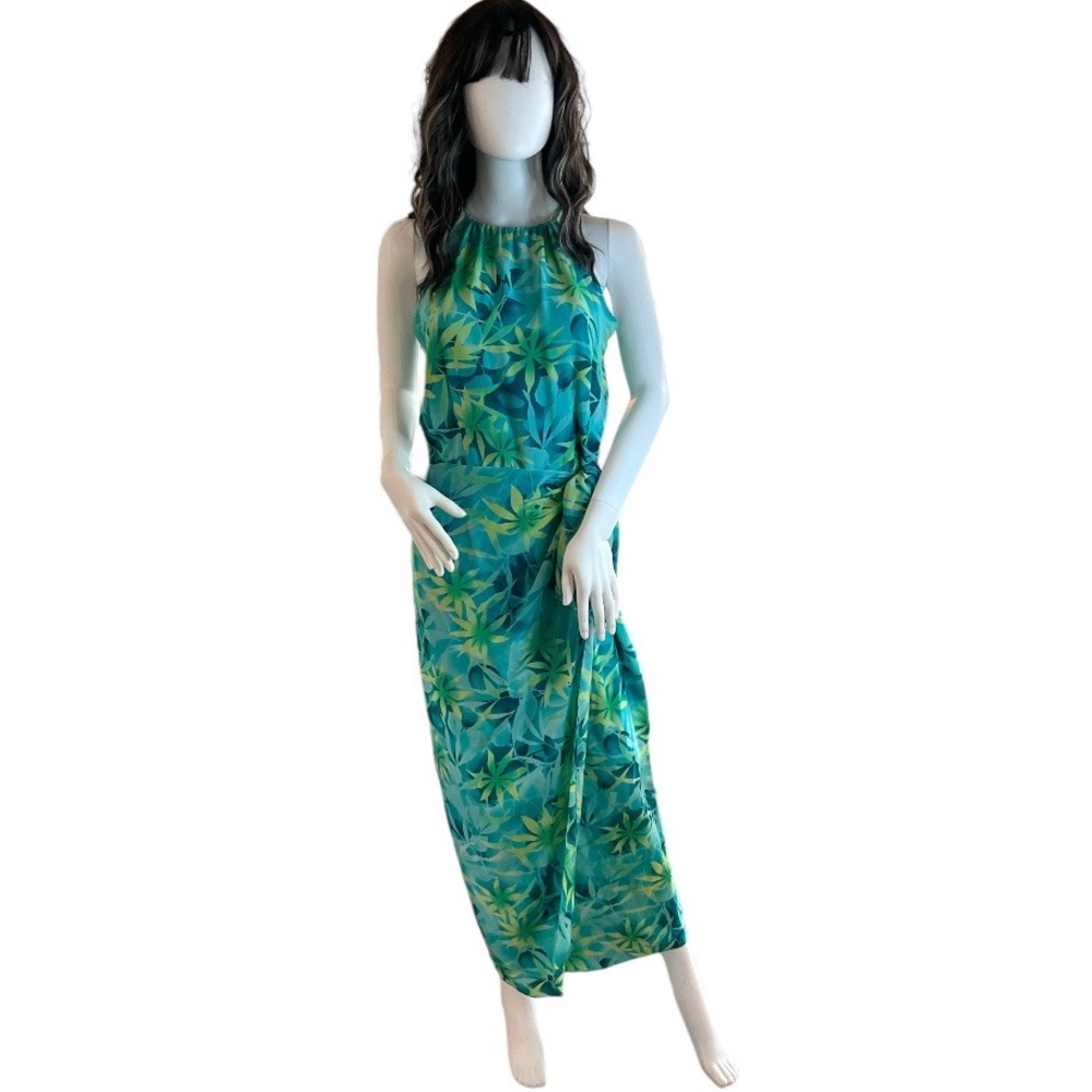 Spenser Jeremy Silk Halter Neck Maxi Dress